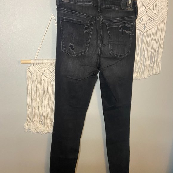 American Eagle High Rise Skinny Ripped Jeans - Picture 3 of 5